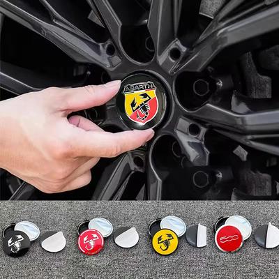 Наклейка-заглушка ступицы колеса автомобиля 56 мм Аксессуар для Fiat Abarth 500 Tipo FR Panda Argo Freemont Viaggio Bravo Punto Doblo Pulse Stilo