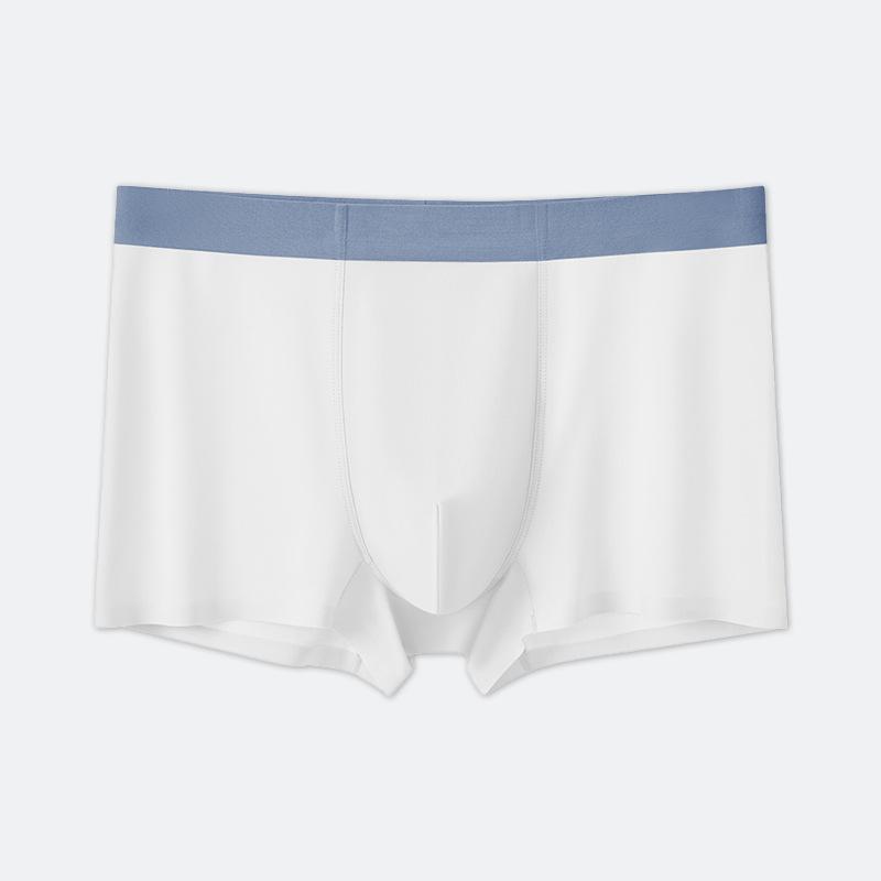 Мужское нижнее белье большого размера дышащее быстросохнущее трусы с плоским углом летнее прохладное ледяной шелк нижнее белье для мужчин