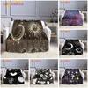 Sun Moon Star River Series Printed Super Soft Flannel Blanket Household Soft Nap Blanket Four Seasons Flannel Blanket