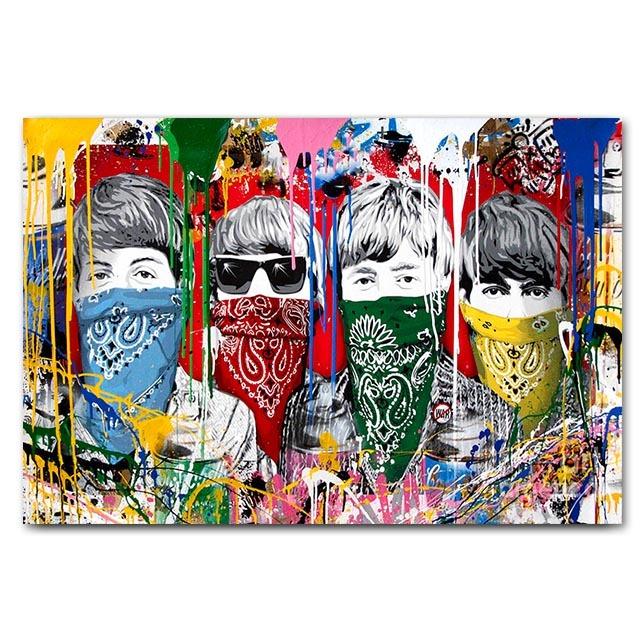 Граффити Плакат «Следуй за своей мечтой» Абстрактная бесплатная картина на холсте Эстамп для мальчиков Барбекю Любовь Картина Куадрос