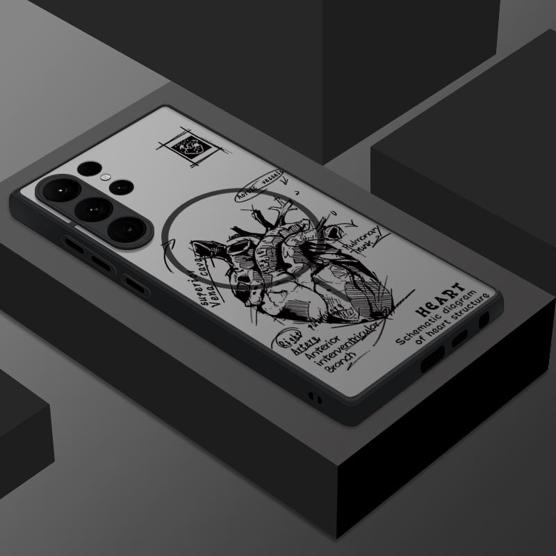 Mountain Peak Aircraft Print Case For Samsung Galaxy S25 S23 S24 Ultra S21 S20 S24 FE S22 Plus For Magsafe Magnetic Matte Cover