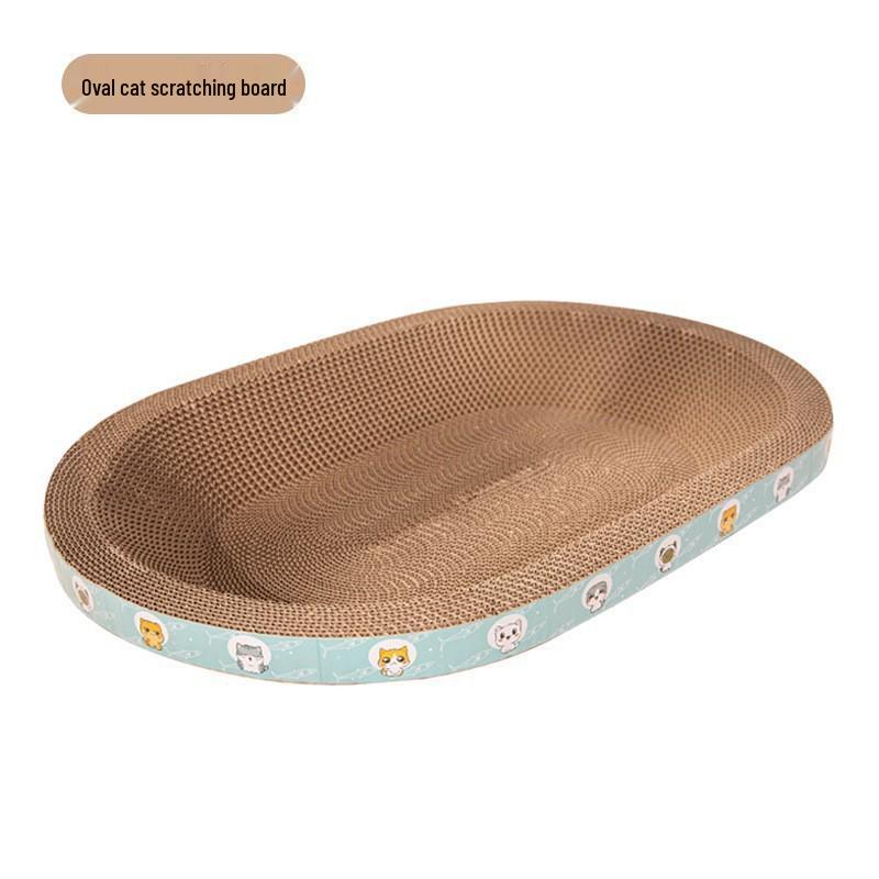 Прочный большой лежак-когтеточка для кошек: Устойчивый к царапинам, не осыпающийся гофрокартон для самостоятельных развлечений