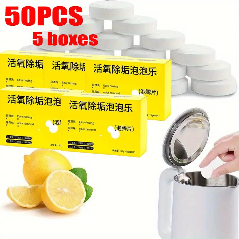50/20/10pcs Citric Acid Descaler Tablets for Coffee Machines, Water Dispensers, Kettles, PET Material, Fresh and Effective Cleaning Solution