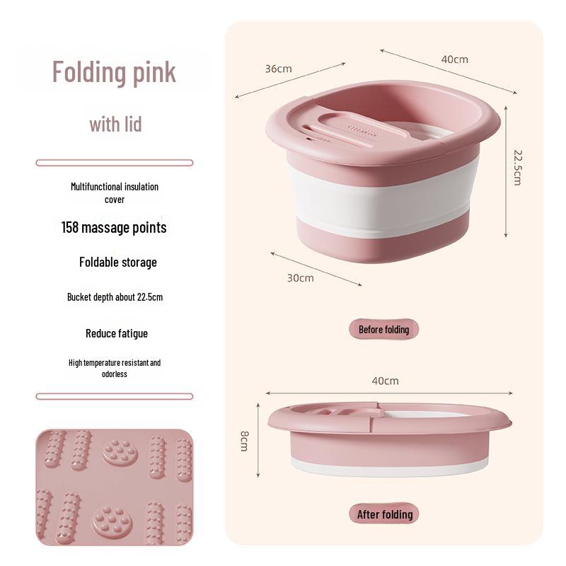 Portable Heated Foot Massage and Bath Bucket for Home Use