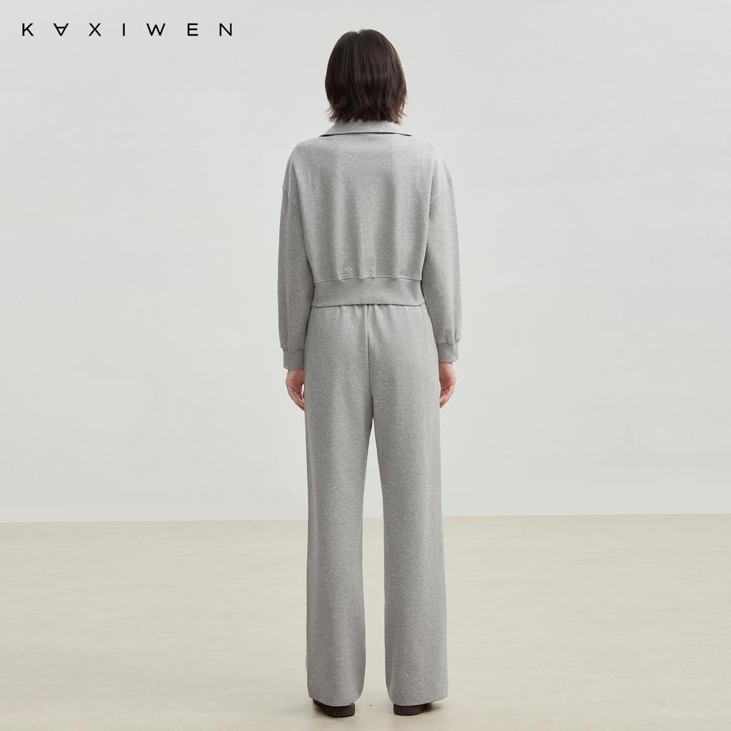 Qianwen Casual Hot Stamping Hoodie