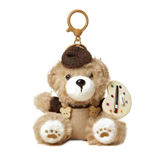 Милый плюшевый брелок-мишка для женщин, мягкая игрушка, подвеска для сумки, для сумок, рюкзаков, кошельков, багажных бирок, аксессуар