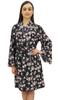 Women's Floral Printed Bridesmaid Full Sleeve Kimono Robe Nightwear -