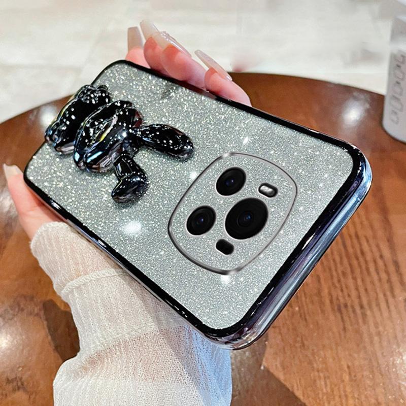 For Honor Magic6 5G Case PC+TPU Rabbit Phone Cover with Pull Kickstand