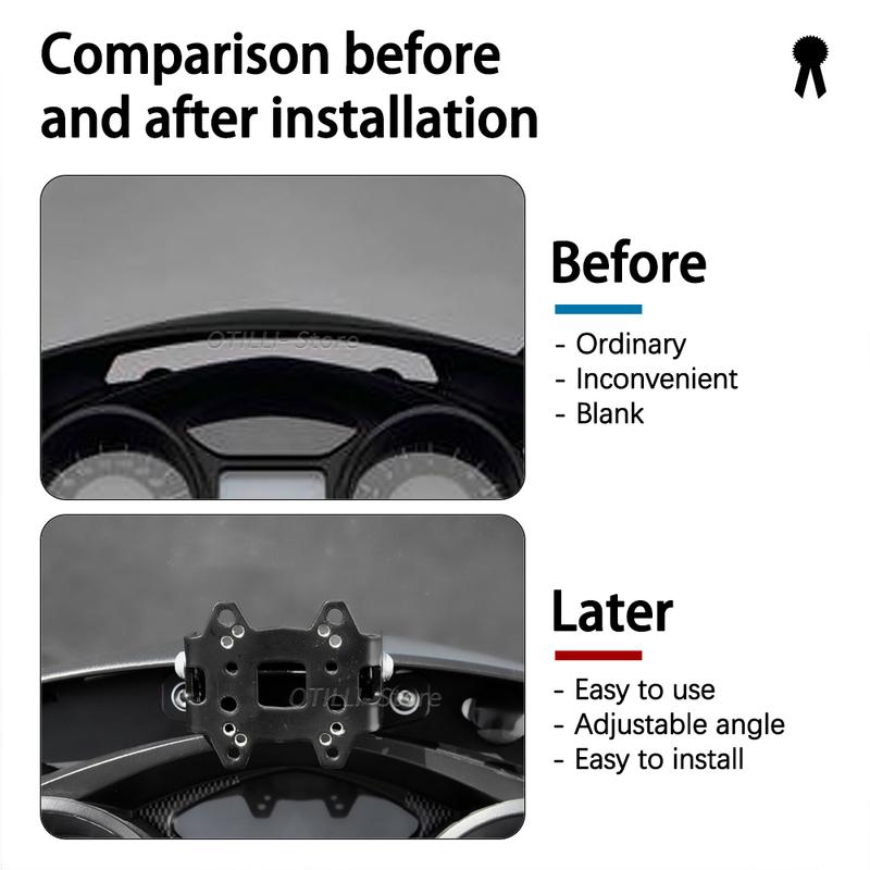 Новый K 1200 GT Для BMW K1200GT 2006- Мотоциклетное ветровое стекло Стойка Держатель Телефон Мобильный Телефон Навигация GPS Пластина Кронштейн K1300GT