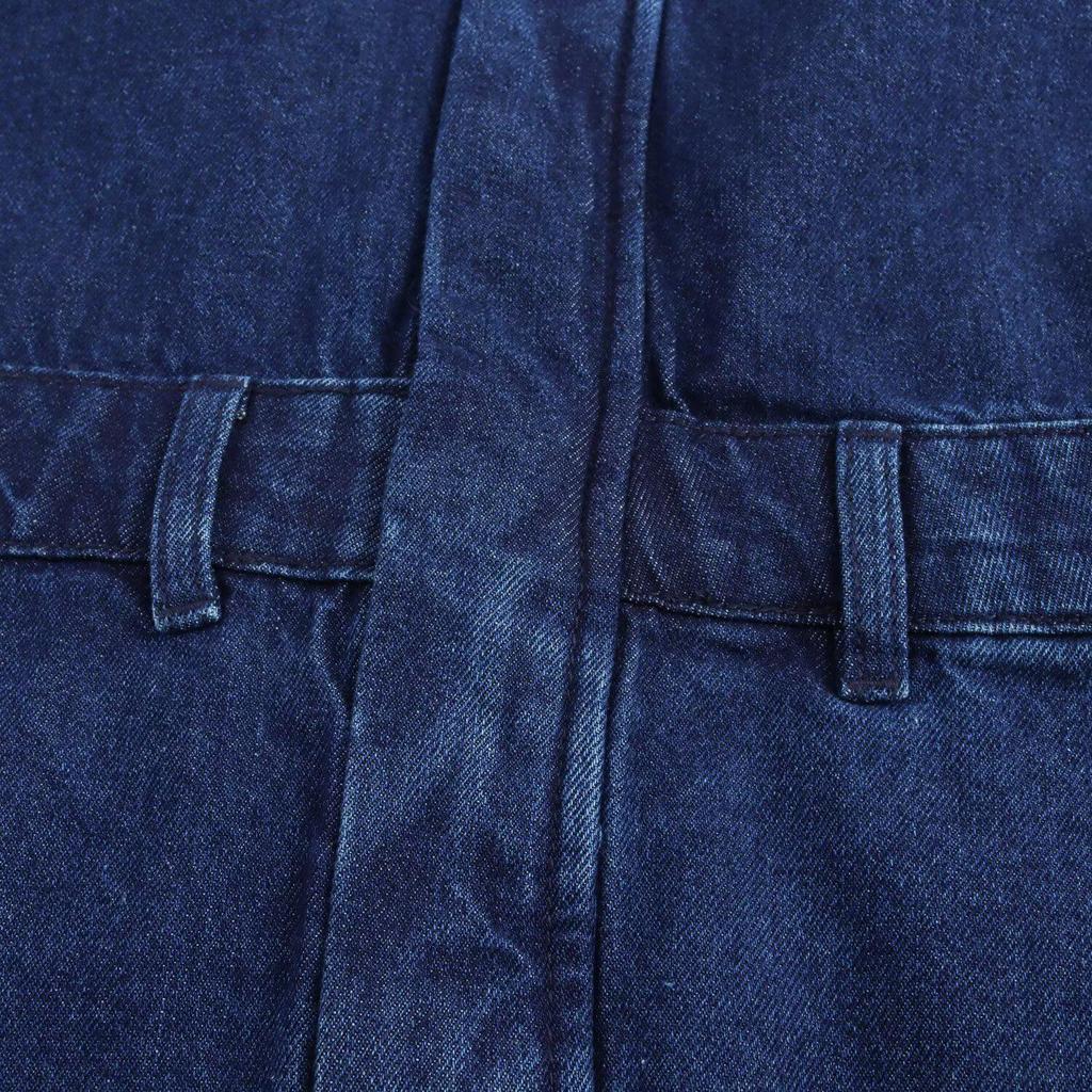 Women's Spring 2025 POLO Collar Denim Belted Lapel Dress