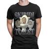 Skibidi Toilet Смешной Мем Мужские Футболки Безумные Футболки с Коротким Рукавом и Круглым Вырезом Чистый Хлопок Летние Топы