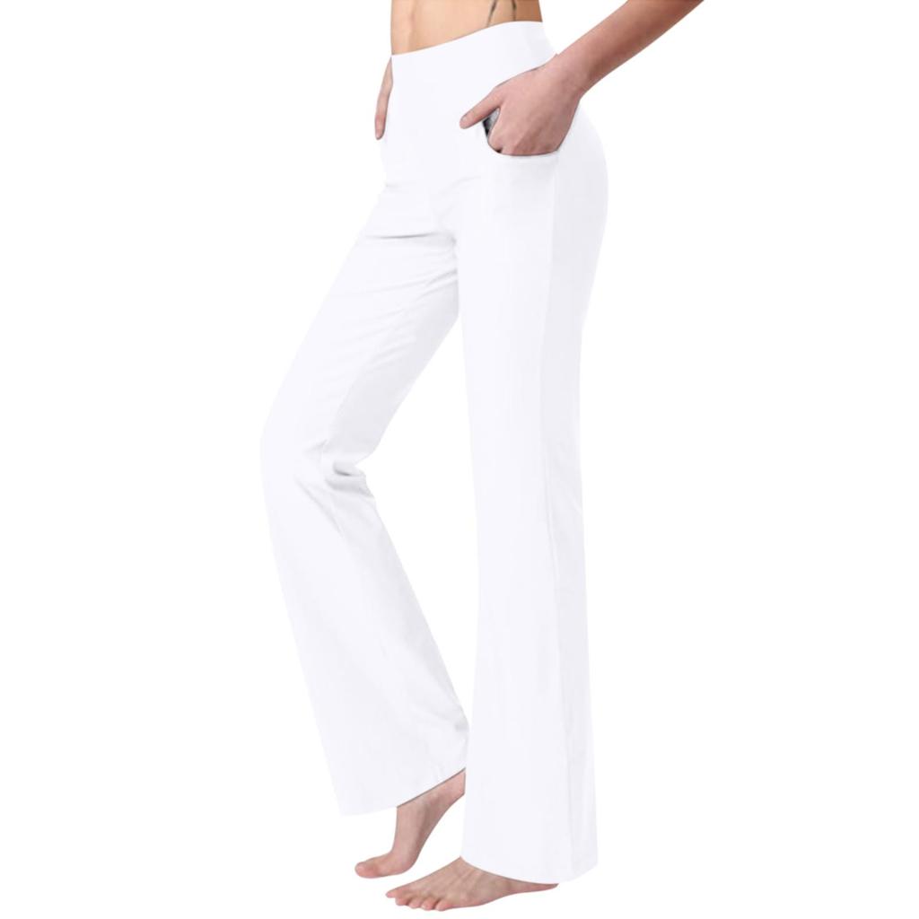 Women's Wide Leg Yoga Pants High Waist Comfortable Dance Sports Pants Wide Slastic Pocket