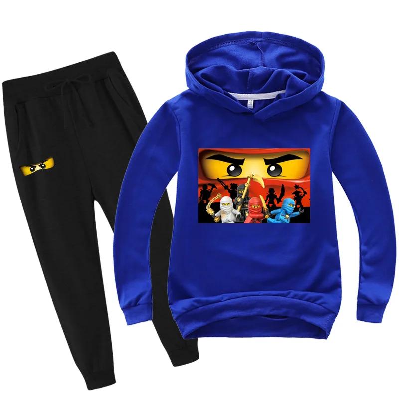Kids Clothes Baby Boys 2-13 years Spring Autumn Children Clothing Sets Hoodies Pants 2 Pcs Set Tracksuit Anime Outwear Coat