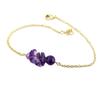 [P8004] - Gold Plated Bracelet 'Mineralia' Golden Amethyst - 20x10 Mm