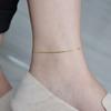S925 Sterling Silver Fine Snake Bone Anklet Women's Korean Niche Design Simple Women Sexy