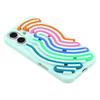 For iPhone 16 Case 3D Stress Relief DIY Colorful Bar Silicone PC Phone Cover Arc Stripe
