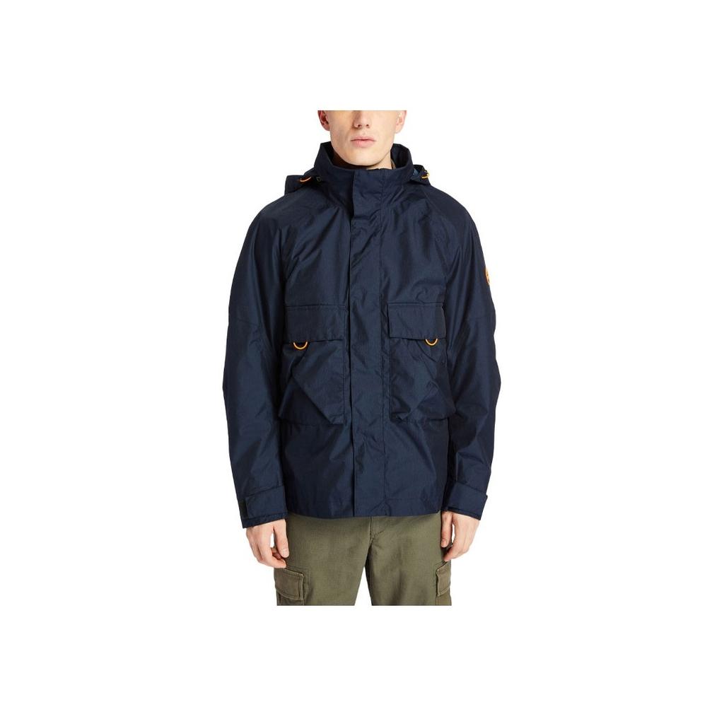 Timberland Outdoor Packable Hooded Jacket Men Jackets Deep-Sapphire-Blue A24YY-433