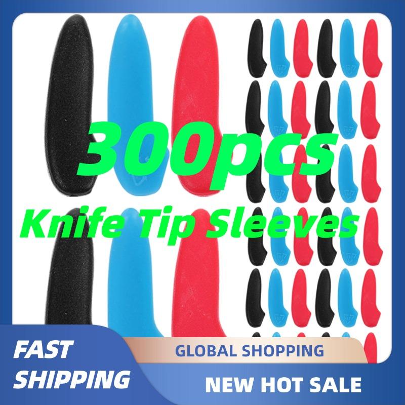 300pcs Plastic Knife Tip Sleeves Knife tip protection cover to prevent tip bumps and injuries For Kitchen Knives accessories