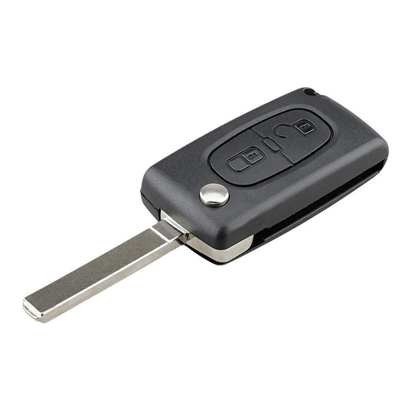 2-кнопочный автомобильный чехол-брелок с дистанционным управлением для Peugeot Partner Citroen Berlingo C3 Picasso 2009 2010 2011-2016, запасные аксессуары