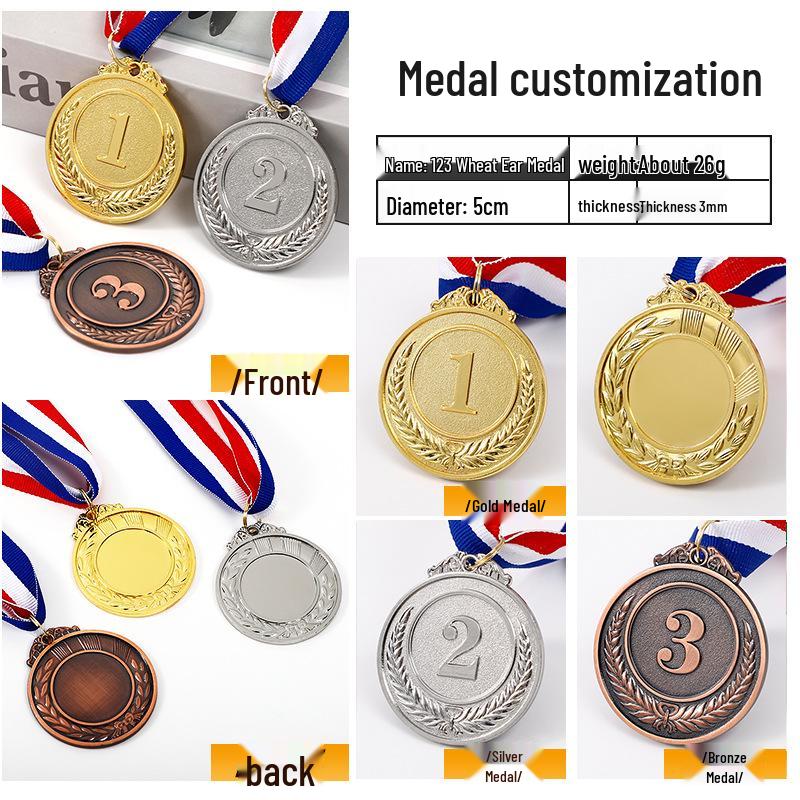 Custom Gold Foil Medal Plaque for Kindergarten Achievements