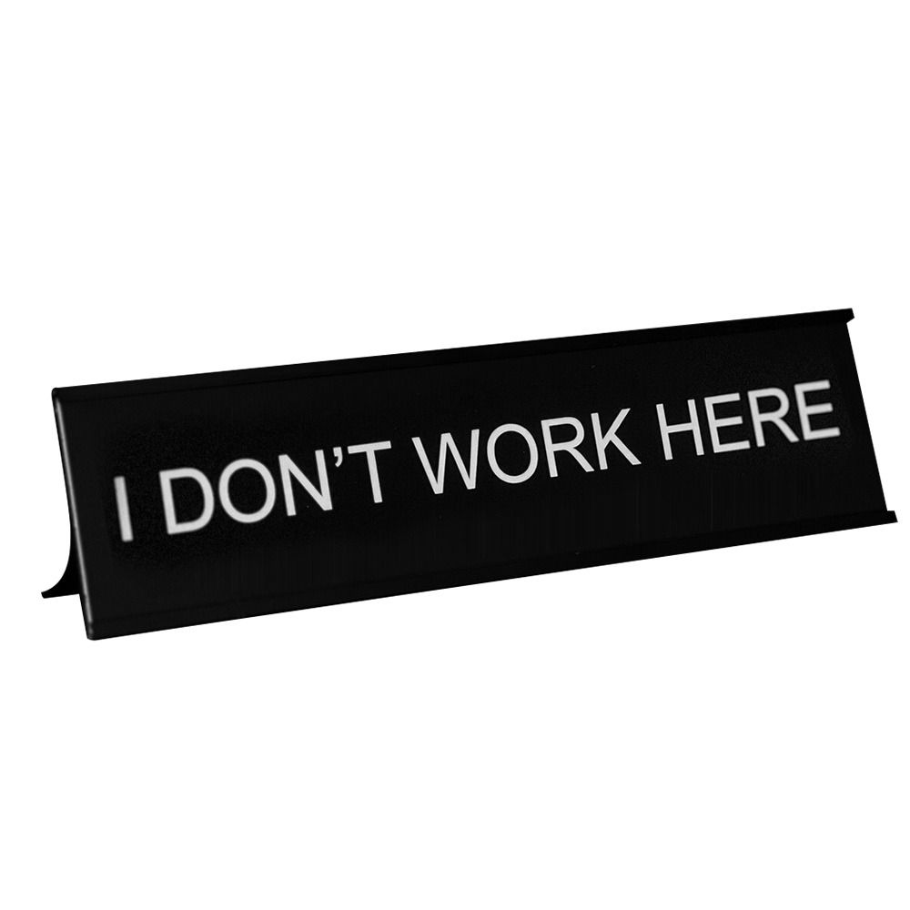 Aluminium Alloy Desk Sign Black Seating Sign Creative Office Decor Sign  Office