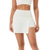 Women's Solid Color Side Slit Bilayer Quick Drying High Waisted Skirt Pants
