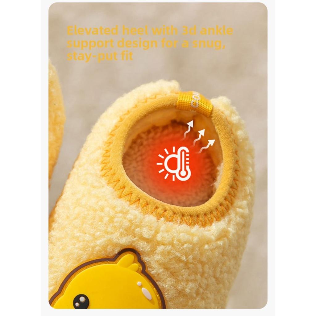 Детские хлопковые туфли, Милые зимние домашние тапочки для мальчиков и девочек, Детская детская мягкая подошва, Нескользящие и теплые плюшевые хлопковые туфли