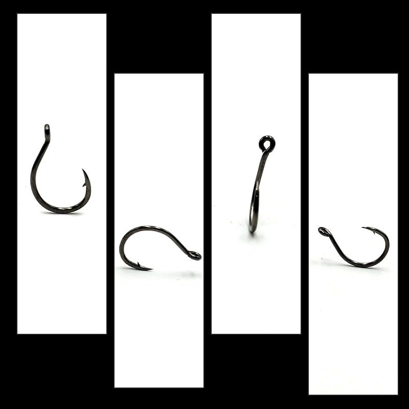 20PCS Carp Fishing Hook for Method Feeder Fishing Tackle Barbed Eyed Feeder Fishing Hooks for Carp Hair Rig