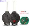Jingyuqin Remote Key Case Cover Keyless Entry Fob 3/4 Buttons For MERCEDES BENZ Smart Fortwo 451 FSK 434MHZ Remote Car Key