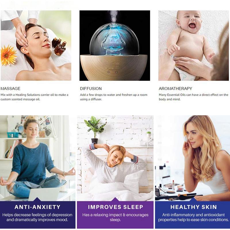 MAYJAM 10ML Pure Essential Oil for Aromatherapy Diffuser Humidifier Massage Skin Care Vanilla Eucalyptus Mint Therapeutic Grade Essential Oil