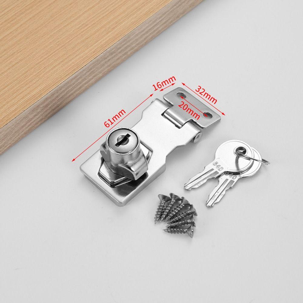 No-punch Cam Cylinder Locks Door Portable Lock Plate Lock Buckle  Drawer