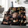 Dark Charisma Portraits Blanket Soft Throw Blanket For Home Bedroom Bed Sofa Travel Office Solid Christmas Blanket