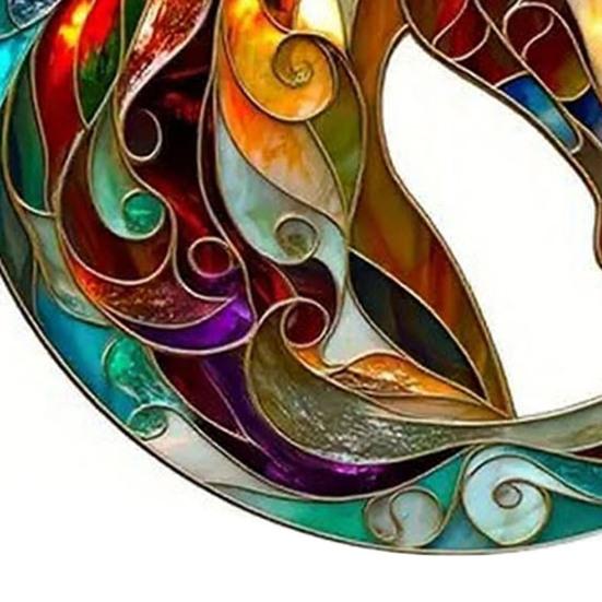 Акриловый Лошадь Ловец Солнца Эффект Витража Подвесное Украшение на Окно Конные Подарки для Мамы Бабушки Женщин Любителей Лошадей