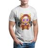 Cookie Run Kingdom Блинчик Печенька с Пистолетом Футболка Готическая Мужская Летняя Полиэстер Одежда Харадзюку Футболка с Круглым Вырезом