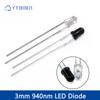 20pcs/set 3mm 5mm 940nm F3 F5 LED Infrared Emitter and IR Receiver Diode F3 F5 LEDs Diodes, for Arduino