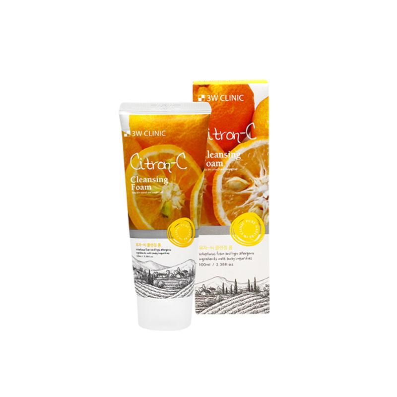 3w Clinic 5 видов очищающей пенки: Гиалуриновая кислота/Авокадо/Цитрон-С/Белый трюфель/Красный женьшень 100мл (20 вариантов)