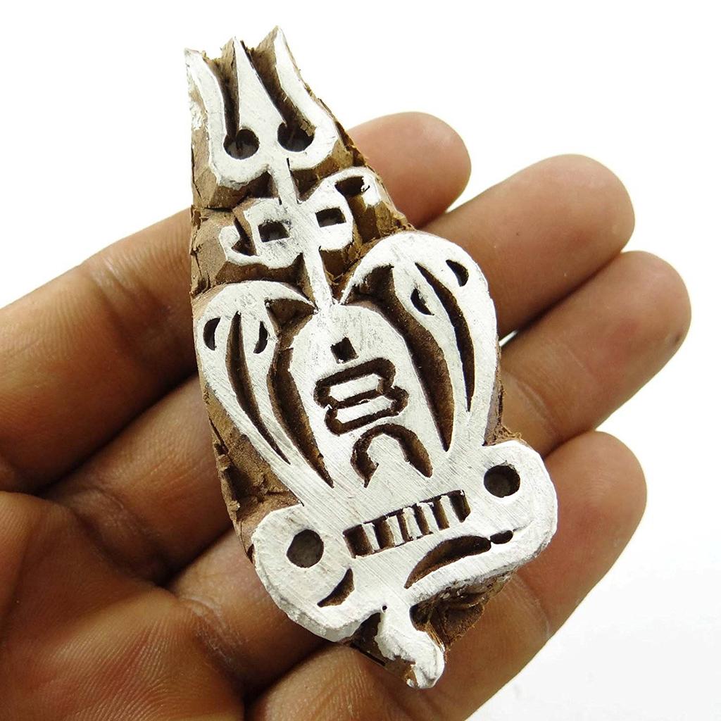 Печатный блок с узором шиллинга Текстильный деревянный штамп на одежде