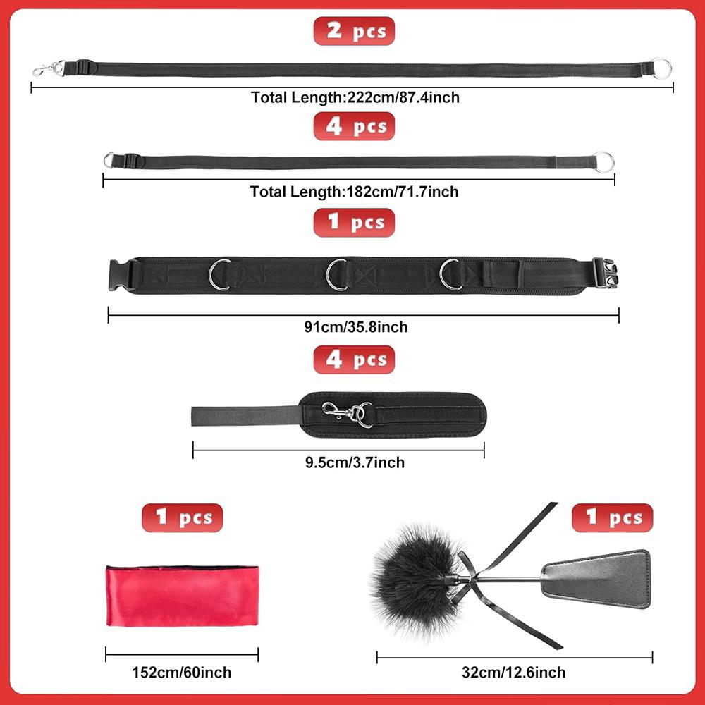 Секс-игрушки  Бондаж Ограничения Подвеска Регулируемые Ремни Набор Секс-Слинг Наручники Крест Повязка На Глаза Перышко Дразнилка Бондажное Снаряжение
