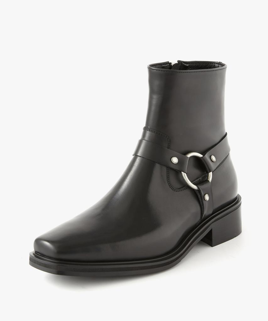 Ehren Saint Zip-Up Boots R25B001 (Black)