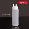 3 Holes Sauce Squeeze Sauce Bottles Condiment Dispenser With Lids Oil Bottle Kitchen Tool Seasoning Mustard Salad Storage Jar