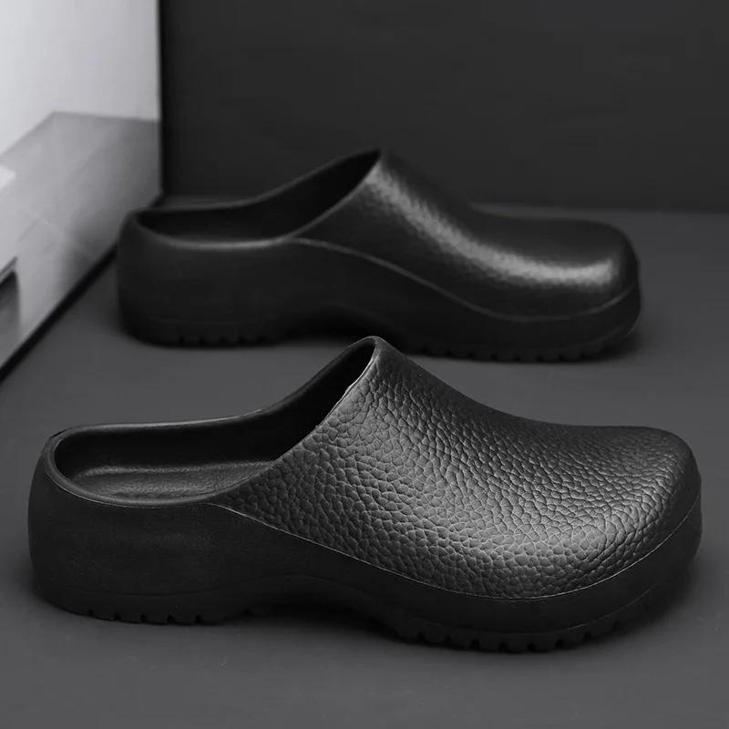 Мужские тапочки для пар, садовые сабо, женская водонепроницаемая обувь для шеф-повара, удобные сандалии, тапочки для домашних животных, уличная обувь для рыбалки