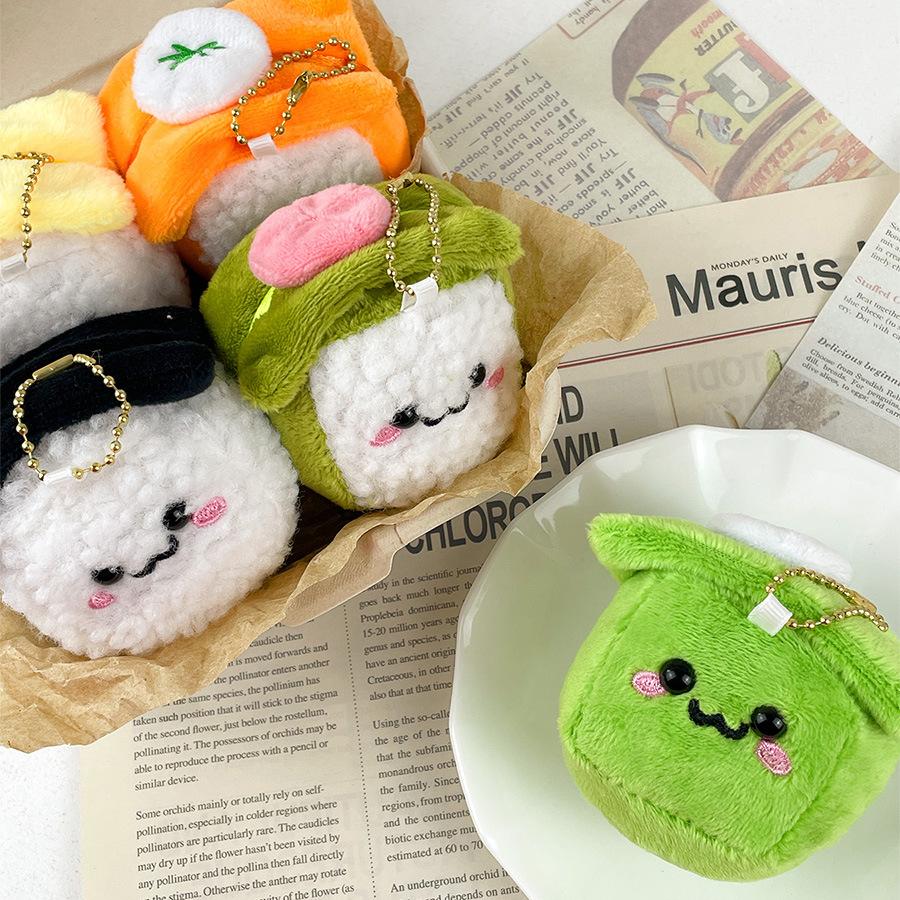 Soft Cute Sushi Keychain Premium Plush Food Toy Stylish Bag Charm For Occasion Any
