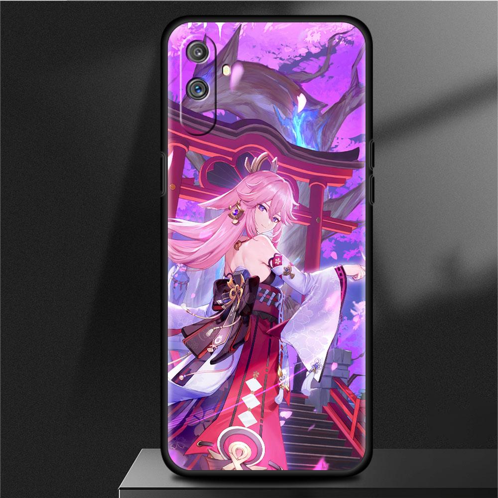 Мягкий чехол для Oppo Realme 8 C21Y C21 GT Neo 2 Pro 3 7 9 Pro 8i 6 C11 9i C35 C15 Master C12 C3, чехол для телефона Genshin Impact Funda
