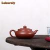 130 мл роскошные чайники из фиолетовой глины Исин, ручная работа, чайник для заваривания чая из сырой руды, грязи красного дракона, китайский чайный набор «Цзыша», подарок