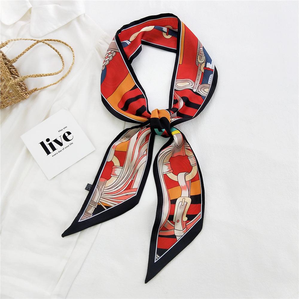 New Scarves Silk Scarves Women'S Spring And Autumn Season Long Decorative Professional Scarves Summer Thin Styles Paired With Shirts Stylish