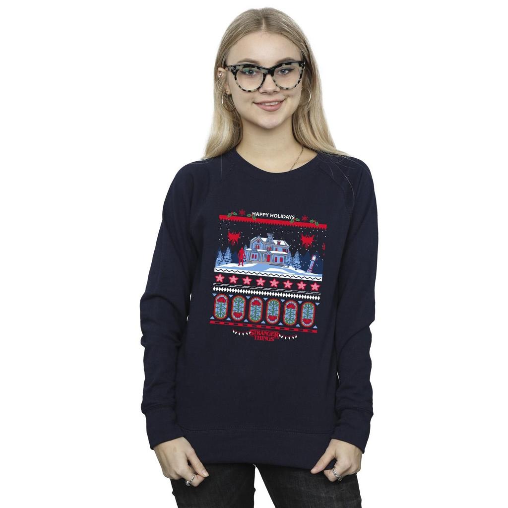 Netflix Womens/Ladies Stranger Things Fair Isle Sweatshirt