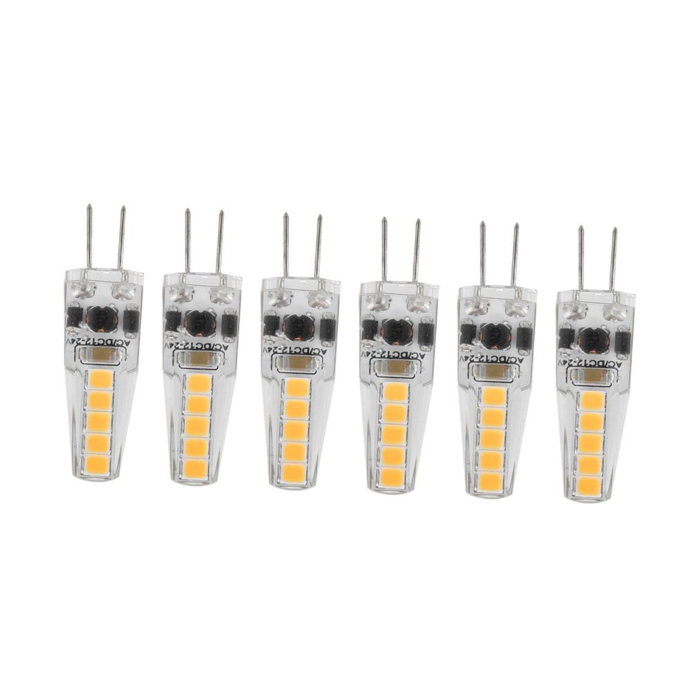 10pcs 2W G4 LED Bulb AC12‑24V Halogen Replacement Bulbs Easy Dimmable G4 Bulbs  Ceiling Lamp