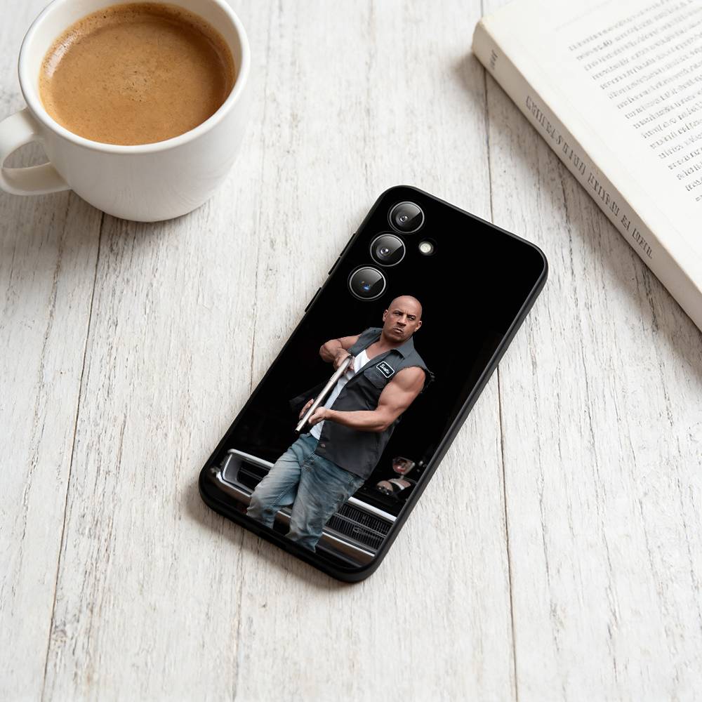 V-Vin Diesel Phone Case For Samsung Galaxy A73,A72,A71,A70,A53,A52,A51,Soft Silicone Black Cover