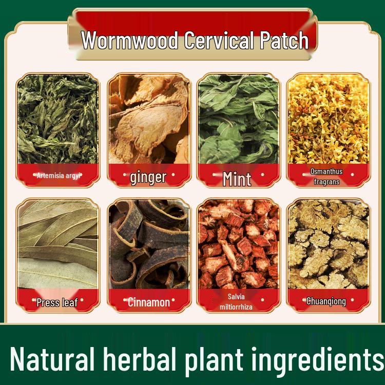 Mugwort Self-Heating Neck and Shoulder Patch, Herbal Knee Patch, Lumbar Patch, Joint Relief Patch