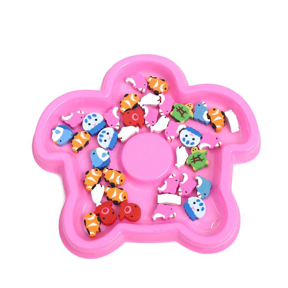 Diy Stationery Gift Student Supplies Christmas Style Rubber Animal Cartoon Shape Pencil Eraser